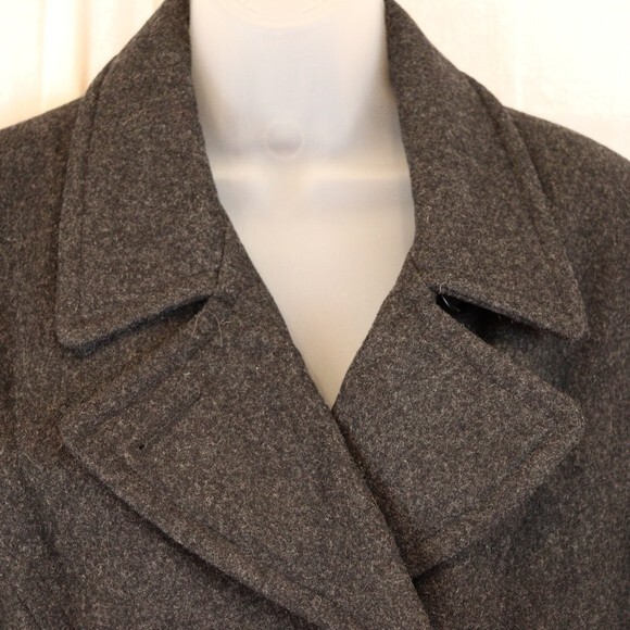 Jason Kole 100% Wool Peacoat Charcoal Grey LG - Picture 6 of 10